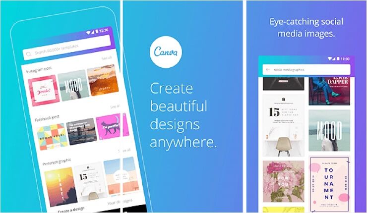 نرم افزار ساخت لی اوت canva